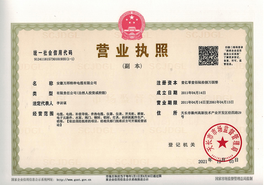 營業(yè)執(zhí)照